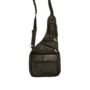 Prada Vintage -Men's Leather Bag with Shoulder Strap